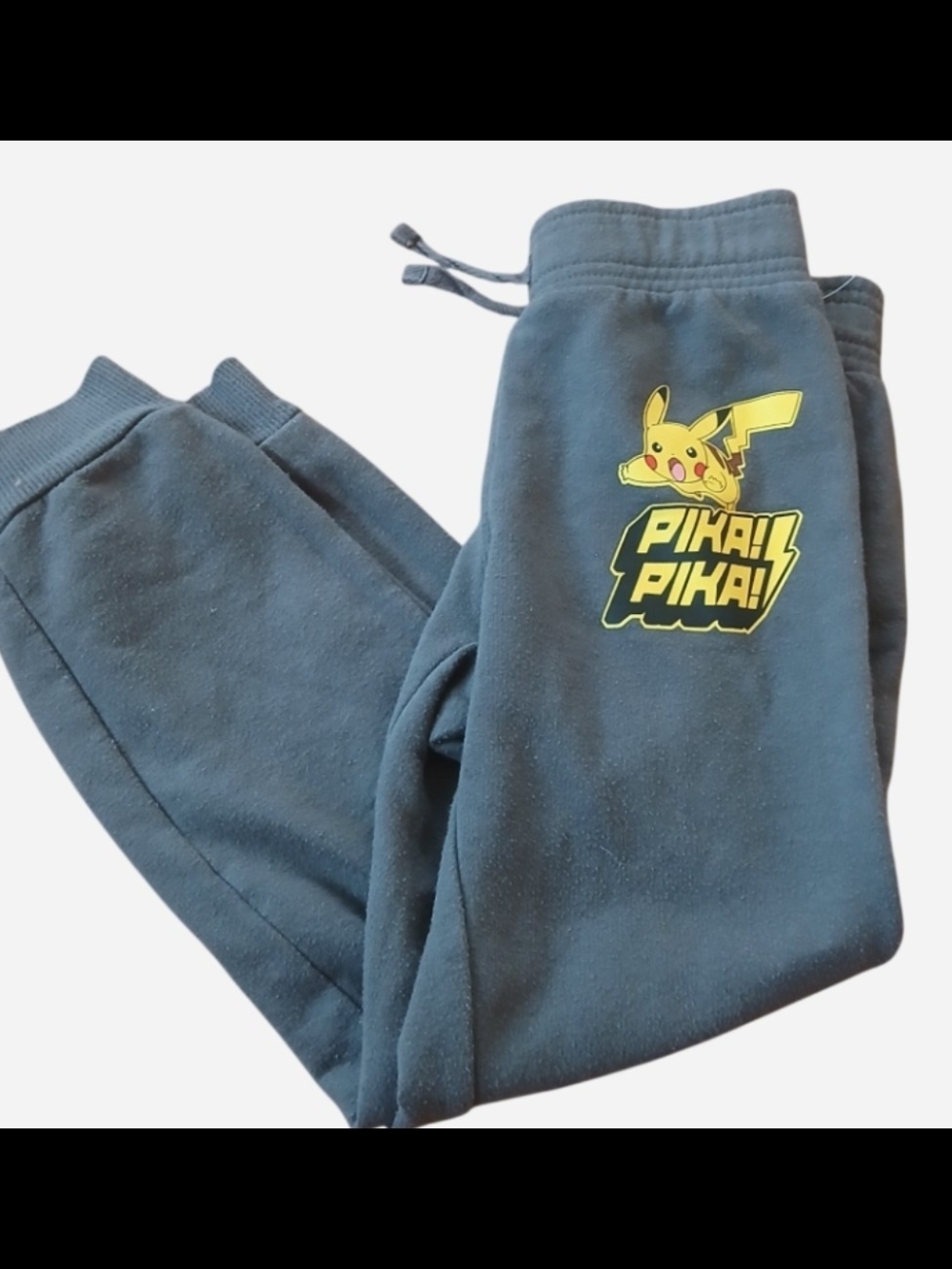 Pikachu Graphic Kids Navy Sweatpants - Pokemon